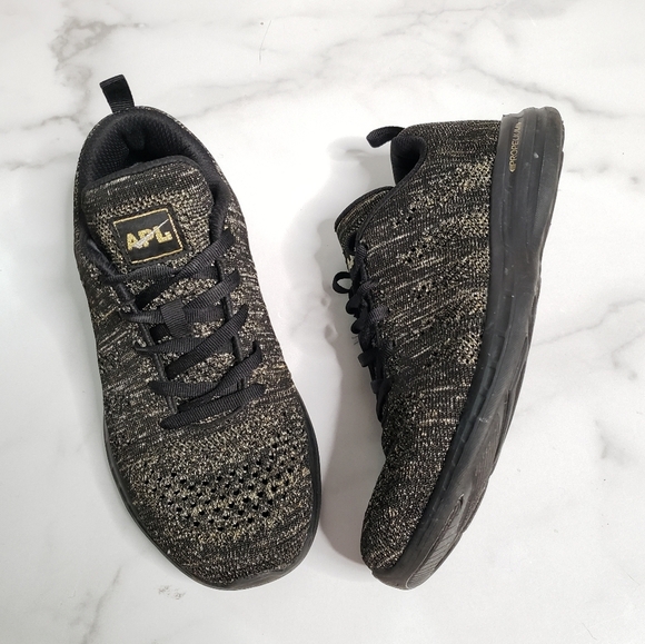 APL Techloom Pro Sneaker Black Gold Metalic Size 8 - Picture 8 of 8